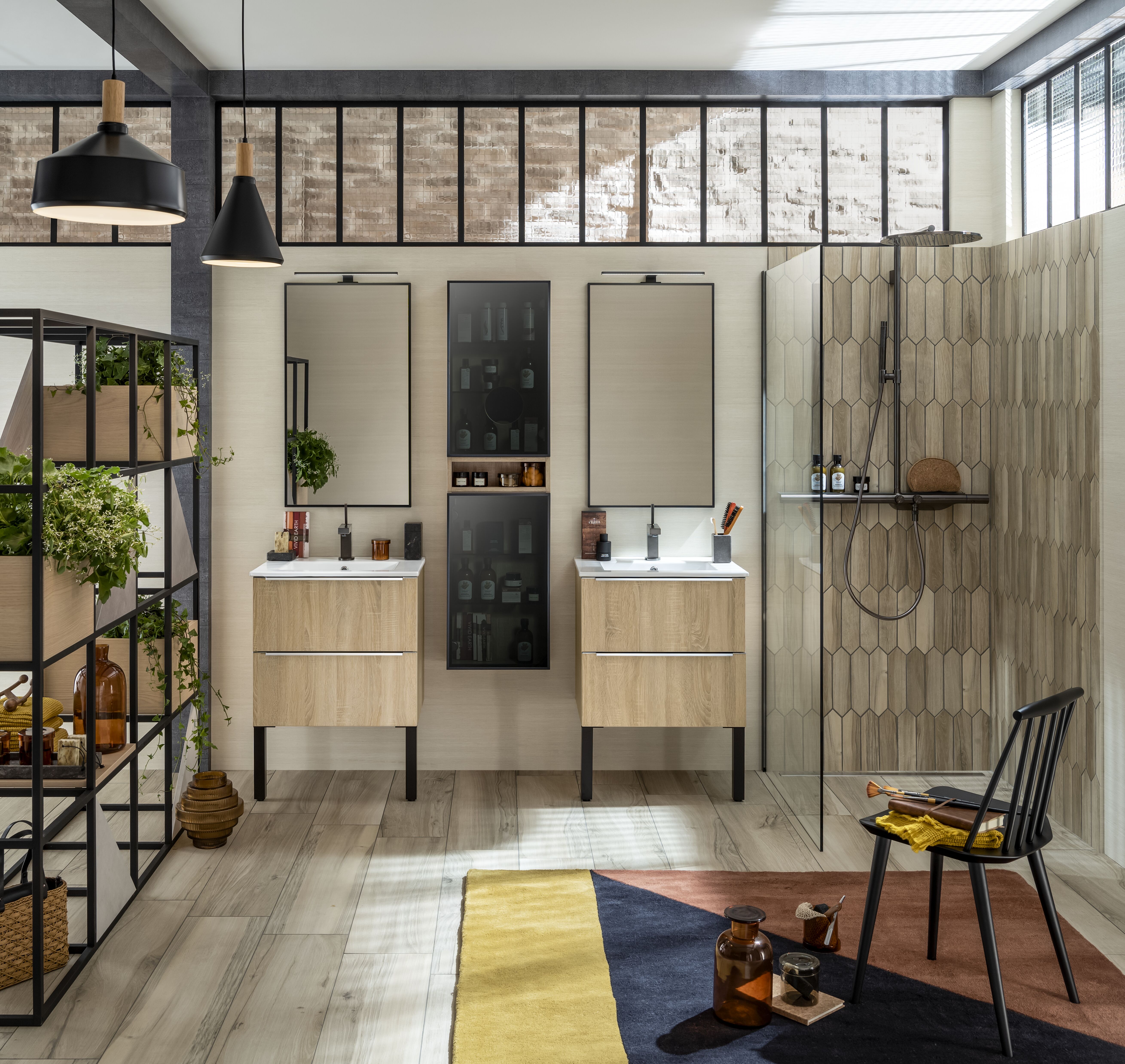 Salle de bains Delpha Naturel chêne scié