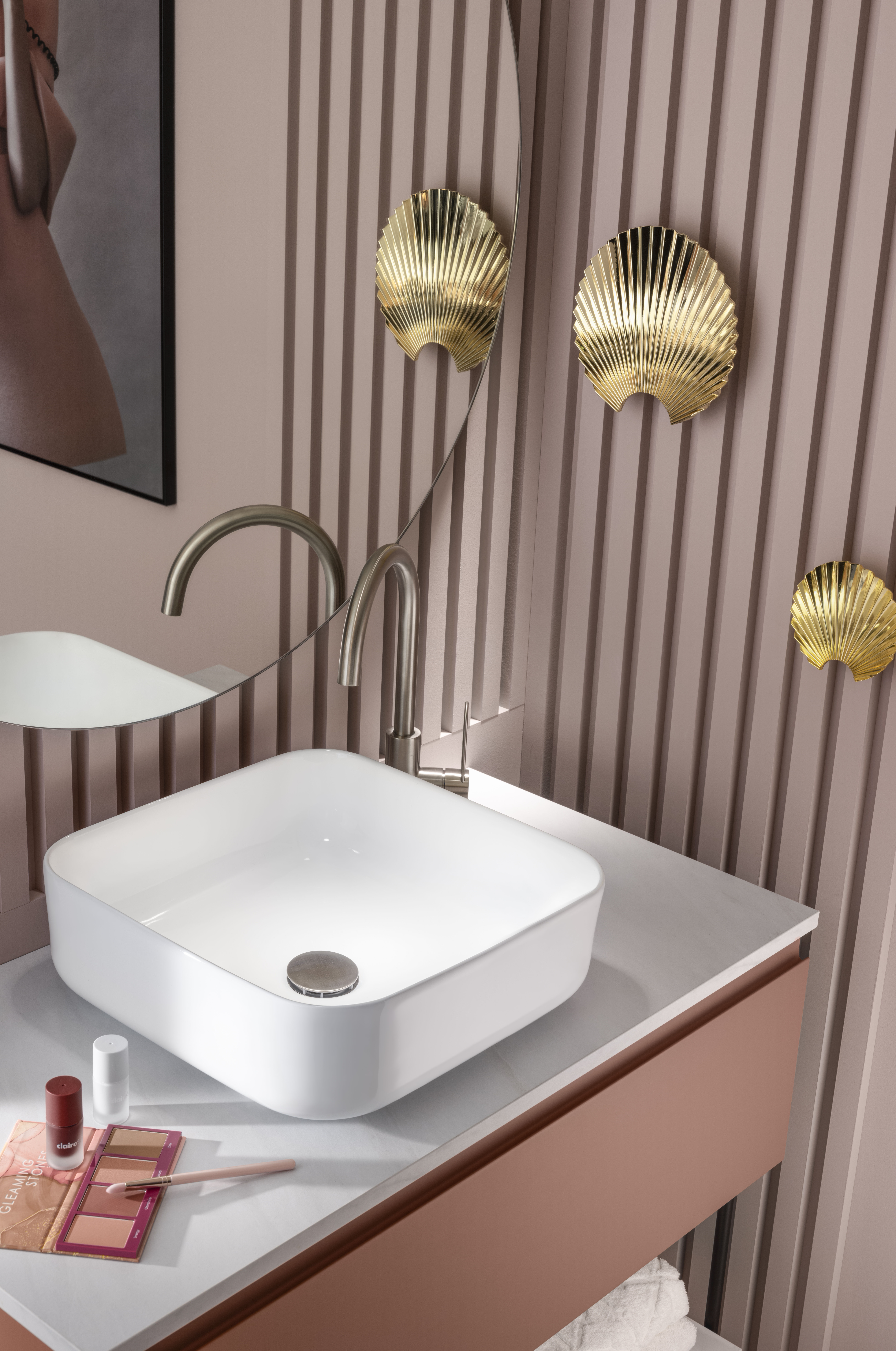 Salle de bains Delpha X Cécile Siméone : Zoom vasque