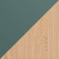 vert basque mat/chêne du désert structuré