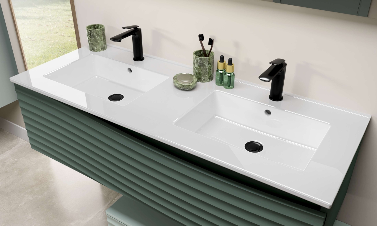 plan double vasque 